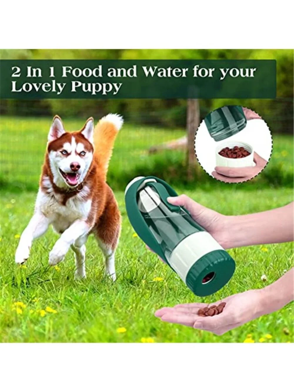 Dog Water Bottle Dispenser Pet Water Feeder Container Portable